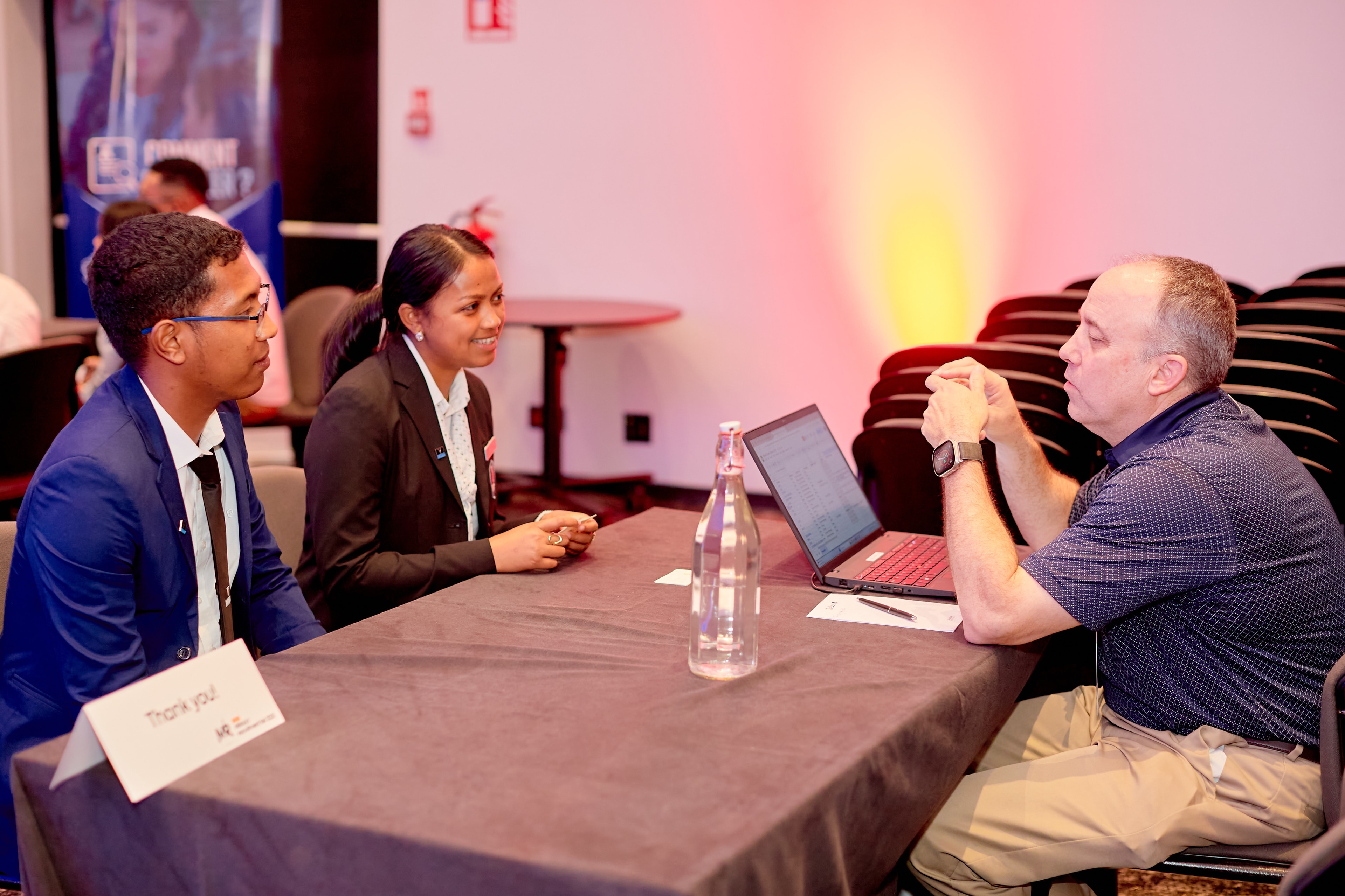 One-on-one consultation at Cultural Exchange Bridge event